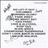 Oasis Las Vegas Autographed Set List memorabilia US OASMMLA323555