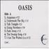 Oasis Oasis cassette album UK OASCLOA321073