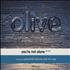 Olive You're Not Alone 2-CD single set UK OLV2SYO396794