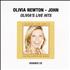 Olivia Newton John Olivia's Live Hits CD-R acetate US ONJCROL429516
