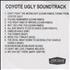 Original Soundtrack Coyote Ugly Soundtrack CD-R acetate UK OSTCRCO165456