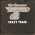 Ozzy Osbourne Crazy Train + Picture Sleeve 7