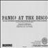 Panic At The Disco Only Difference Between Martyrdom and Suicide Is Press Cover CD single US PDOC5ON381219