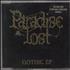 Paradise Lost Gothic EP CD single UK P-LC5GO757187