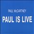 Paul McCartney and Wings Paul Is Live cassette album US MCCCLPA141491
