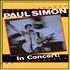 Paul Simon In Concert tour programme UK PSITRIN238483