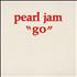 Pearl Jam Go CD single UK PJAC5GO24589