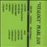 Pearl Jam Vitalogy cassette album Japanese PJACLVI551313