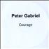 Peter Gabriel Courage CD-R acetate UK GABCRCO600129