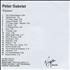Peter Gabriel Passion CD-R acetate UK GABCRPA212655