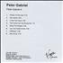 Peter Gabriel Peter Gabriel 4 CD-R acetate UK GABCRPE214072