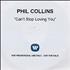 Phil Collins Can't Stop Loving You CD-R acetate UK COLCRCA227205