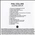 Phil Collins Going Back CD-R acetate US COLCRGO519744