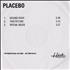 Placebo Second Sight CD-R acetate UK CEBCRSE477149