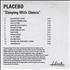 Placebo Sleeping With Ghosts CD-R acetate UK CEBCRSL239114