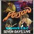 Poison Seven Days Live 2-CD album set UK POI2CSE438876