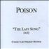 Poison The Last Song CD-R acetate US POICRTH313391