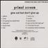 Primal Scream Give Out But Don't Give Up CD album US PMLCDGI259542