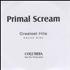 Primal Scream Greatest Hits - Bonus Disc CD-R acetate UK PMLCRGR260341