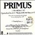Primus Primus CD single US PI5C5PR346849