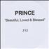 Prince Beautiful, Loved & Blessed CD-R acetate UK PRICRBE355396