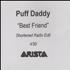 Puff Daddy / Puff Diddy / P. Diddy Best Friend - Shortened Radio Edit CD-R acetate UK PFDCRBE174035