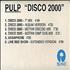 Pulp Disco 2000 cassette single UK PULCMDI274771