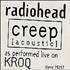 Radiohead Creep Acoustic - Test Pressing CD single US R-HC5CR72695