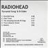Radiohead Pyramid Song & B-Sides CD-R acetate UK R-HCRPY323829