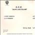 REM Bang And Blame CD single US REMC5BA260746