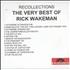 Rick Wakeman Recollections - The Very Best Of CD-R acetate UK RKWCRRE179029