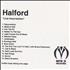 Rob Halford Live Insurrection CD-R acetate UK OBHCRLI181860
