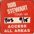 Rod Stewart Tour '86 tour pass UK RODTPTO556709