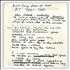 Ronnie Wood Handwritten Lyrics memorabilia UK RNWMMHA390804