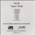 Rush Vapor Trails CD-R acetate US RUSCRVA217452
