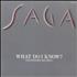 Saga What Do I Know? - Gold Promo Stamped Sleeve 12