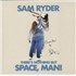 Sam Ryder There's Nothing But Space, Man! - Blue Vinyl - Autographed vinyl LP UK 5C6LPTH875128