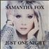 Samantha Fox Just One Night vinyl LP UK FOXLPJU697135
