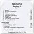 Santana Santana III CD-R acetate US SNTCRSA413041
