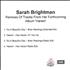 Sarah Brightman Remixes Of Tracks From Her Forthcoming Album Harem CD-R acetate UK SAHCRRE280477