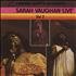 Sarah Vaughan Live Volume 2 vinyl LP UK VAALPLI339569