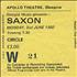 Saxon Concert Ticket concert ticket UK SAXTICO319233