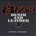 Saxon Denim And Leather - Autographed tour programme UK SAXTRDE567328