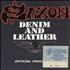 Saxon Denim And Leather - Ticket on cover tour programme UK SAXTRDE694149