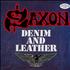 Saxon Denim And Leather vinyl LP Japanese SAXLPDE203775