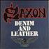 Saxon Denim And Leather vinyl LP UK