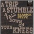 Seasick Steve A Trip A Stumble A Fall Down On Your Knees - Toffee Vinyl - Autographed Print vinyl LP UK SVKLPAT875078