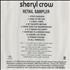 Sheryl Crow Retail Sampler CD album Canadian SCWCDRE467753