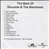 Siouxsie & The Banshees The Best Of + Bonus Disc CD-R acetate US SIOCRTH428407