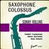 Sonny Rollins Saxophone Colossus - Front Laminted Sleeve vinyl LP UK SOZLPSA802324